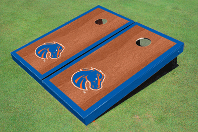 Boise State University Royal Rosewood Matching Border Cornhole Boards