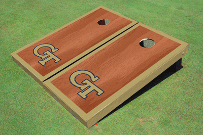 Georgia Tech Gold Rosewood Matching Border Cornhole Boards Georgia Tech Gold Rosewood Matching Border Cornhole Boards