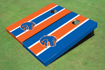 Boise State University Alternating Long Stripe Cornhole Boards Boise State University Alternating Long Stripe Cornhole Boards
