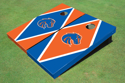 Boise State University Alternating Diamond Cornhole Boards Boise State University Alternating Diamond Cornhole Boards