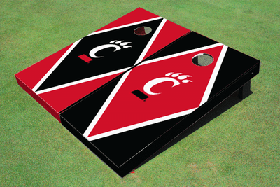 University Of Cincinnati Alternating Diamond Cornhole Boards University Of Cincinnati Alternating Diamond Cornhole Boards