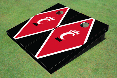 University Of Cincinnati Red And Black Matching Diamond Cornhole Boards