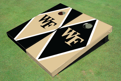 Wake Forest University Alternating Diamond Cornhole Boards Wake Forest University Alternating Diamond Cornhole Boards