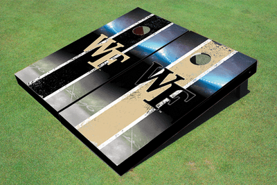 Wake Forest University Field Long Strip Alternating Themed Cornhole Boards