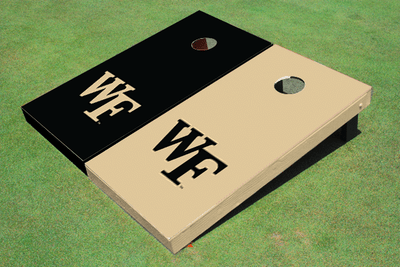 Wake Forest University  Alternating Solid Cornhole Boards Wake Forest University  Alternating Solid Cornhole Boards