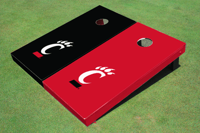 University Of Cincinnati Alternating Solid Cornhole Boards