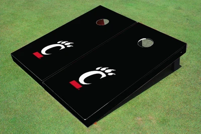 University Of Cincinnati Black Matching Solid Cornhole Boards