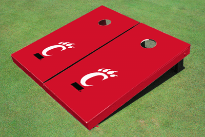 University Of Cincinnati Red Matching Solid Cornhole Boards