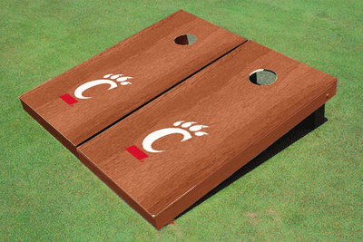 University Of Cincinnati Solid Rosewood Cornhole Boards
