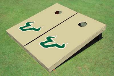 University Of South Florida Gold Matching Solid Cornhole Boards University Of South Florida Gold Matching Solid Cornhole Boards