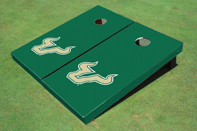 University Of South Florida Green Matching Solid Cornhole Boards
