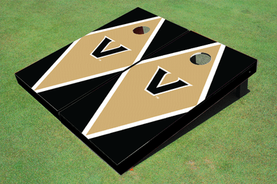 Vanderbilt University Gold And Black Matching Diamond Cornhole Boards