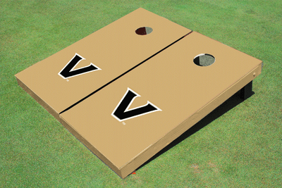Vanderbilt University Gold Matching Solid Cornhole Boards