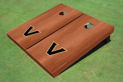 Vanderbilt University Solid Rosewood Cornhole Boards Vanderbilt University Solid Rosewood Cornhole Boards