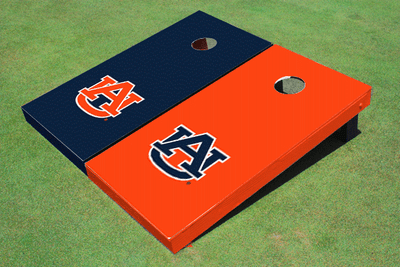 Auburn University Alternating Solid Cornhole Boards Auburn University Alternating Solid Cornhole Boards