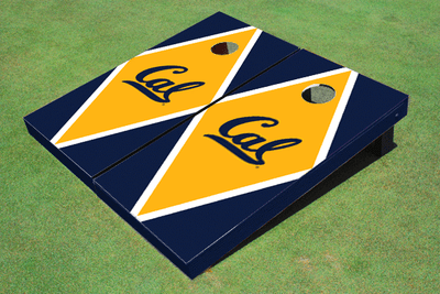 University of California Berkeley Yellow And Navy Matching Diamond Cornhole Boards