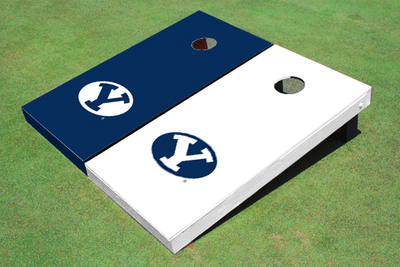 Brigham Young University BYU Alternating Solid Cornhole Boards