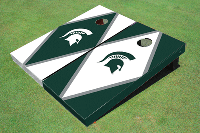 Michigan State University Alternating Diamond Cornhole Boards