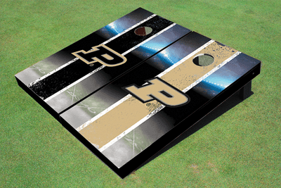 Purdue University Field Long Strip Alternating Themed Cornhole Boards