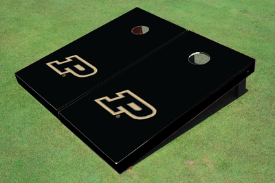 Purdue University Black Matching Solid Cornhole Boards