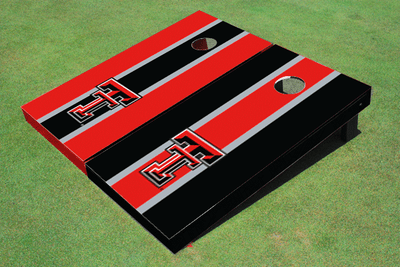 Texas Tech University Alternating Long Stripe Cornhole Boards Texas Tech University Alternating Long Stripe Cornhole Boards