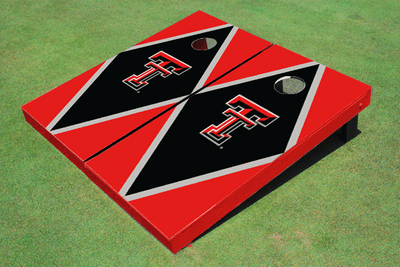 Texas Tech University Black And Red Matching Diamond Cornhole Boards
