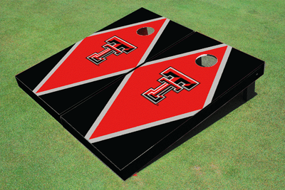 Texas Tech University Red And Black Matching Diamond Cornhole Boards Texas Tech University Red And Black Matching Diamond Cornhole Boards