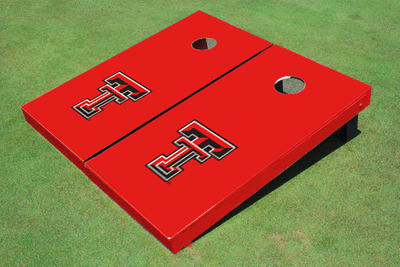 Texas Tech University Red Matching Solid Cornhole Boards Texas Tech University Red Matching Solid Cornhole Boards