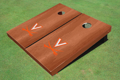 University of Virginia Solid Rosewood Cornhole Boards University of Virginia Solid Rosewood Cornhole Boards