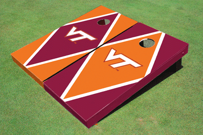 Virginia Tech Alternating Diamond Cornhole Boards