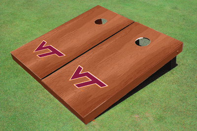 Virginia Tech Solid Rosewood Cornhole Boards