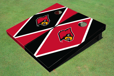 University of Louisville Alternating Diamond Cornhole Boards