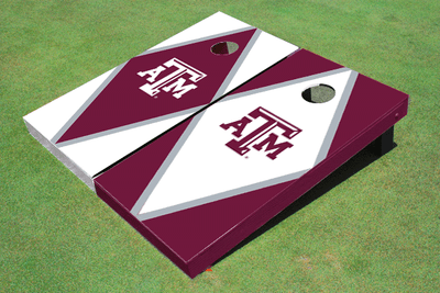 Texas A&M Alternating Diamond Cornhole Boards