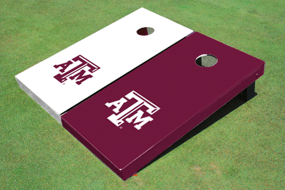Texas A&M Alternating Solid Cornhole Boards