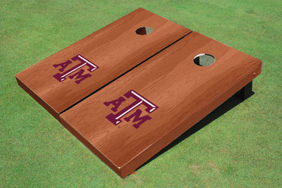 Texas A&M Solid Rosewood Cornhole Boards