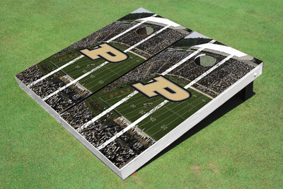 Purdue University Stadium Long Strip Themed Cornhole Boards