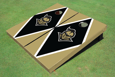 University Of Central Florida "Knightro" Black And Gold Matching Diamond Cornhole Boards University Of Central Florida "Knightro" Black And Gold Matching Diamond Cornhole Boards