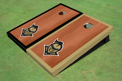 University Of Central Florida "Knightro" Rosewood Alternating Border Cornhole Boards
