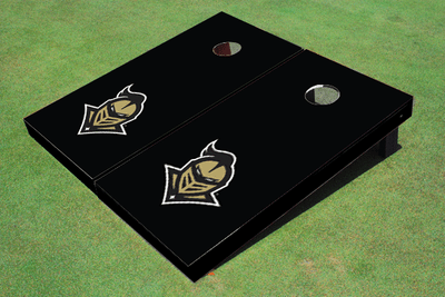 University Of Central Florida "Knightro" Black Matching Solid Cornhole Boards University Of Central Florida "Knightro" Black Matching Solid Cornhole Boards