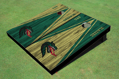 University of Alabama Birmingham Dragon Head Wood Look Tri Alternating Custom Cornhole Boards