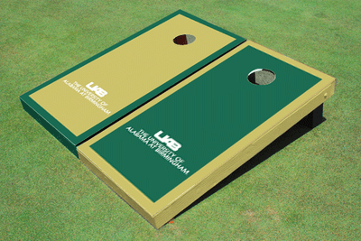 University of Alabama Birmingham UBA Alternating Border Custom Cornhole Boards University of Alabama Birmingham UBA Alternating Border Custom Cornhole Boards