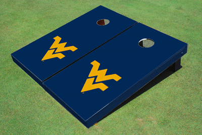 West Virginia University Navy Matching Solid Cornhole Boards West Virginia University Navy Matching Solid Cornhole Boards
