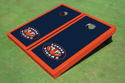 Auburn University "Tiger Eyes" Orange Matching Border Cornhole Boards Auburn University "Tiger Eyes" Orange Matching Border Cornhole Boards