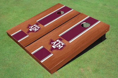 Texas A&M "State Outline" Maroon Rosewood Matching Long Strip Cornhole Boards Texas A&M "State Outline" Maroon Rosewood Matching Long Strip Cornhole Boards