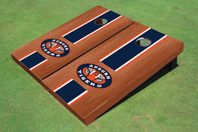 Auburn University "Tiger Eyes" Navy Rosewood Matching Long Strip Cornhole Boards