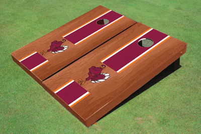Virginia Tech "HokieBird" Maroon Rosewood Matching Long Strip Cornhole Boards Virginia Tech "HokieBird" Maroon Rosewood Matching Long Strip Cornhole Boards