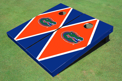 University of Florida Orange and Royal Matching Diamond Cornhole Boards