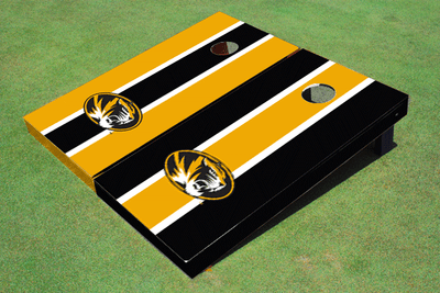 University of Missouri Alternating Long Stripe Cornhole Boards
