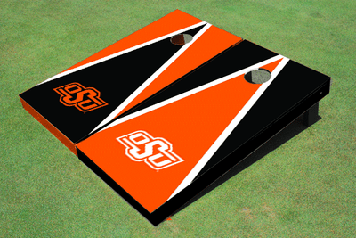 Oklahoma State University Alternating Triangle Cornhole Boards