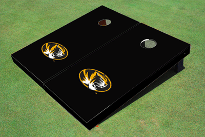 University of Missouri Black Matching Solid Cornhole Boards
